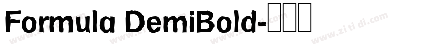 Formula DemiBold字体转换